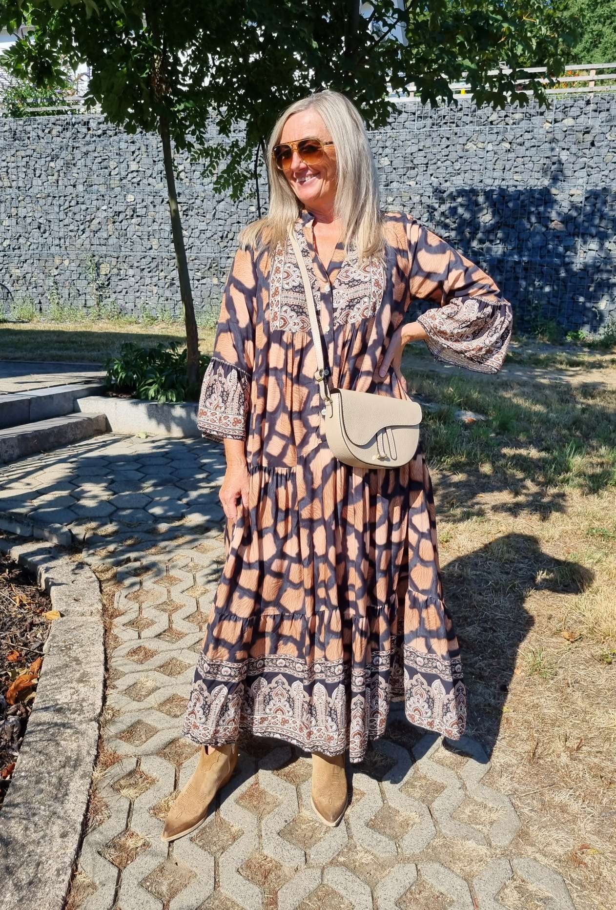 MAXI TUNIKA DRESS PAOLA BLACK 34-42 Made in Italy langes Kleid Hängerchen Tunikakleid Giraffe MAXI TUNIKA DRESS PAOLA BLACK 34-42 Made in Italy langes Kleid Hängerchen Tunikakleid Giraffe