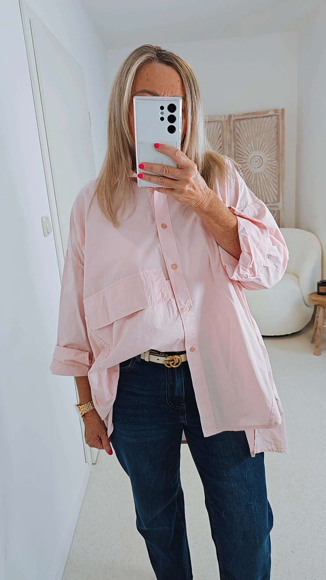 OVERSIZE BLUSE MIA 36 - 4 4 Made in Italy Basic Bluse OVERSIZE BLUSE MIA 36 - 4 4 Made in Italy Basic Bluse