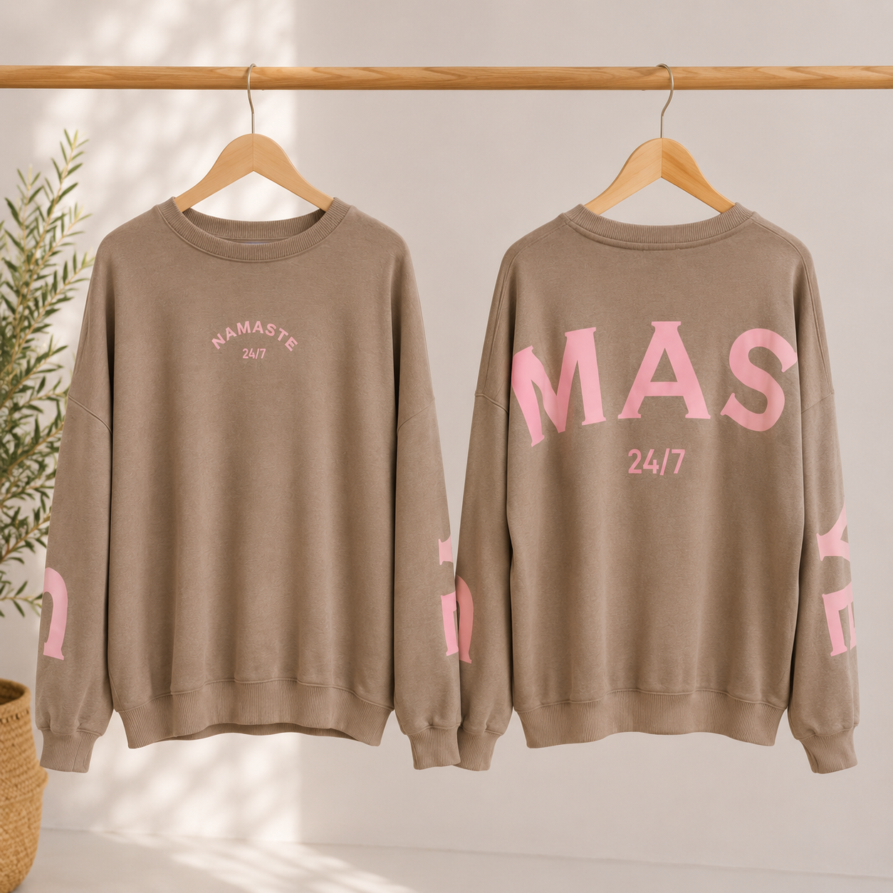 Sweatshirt „Namaste 24/7 Uni“ – Made in Italy | One Size bis ca. Gr. 42
