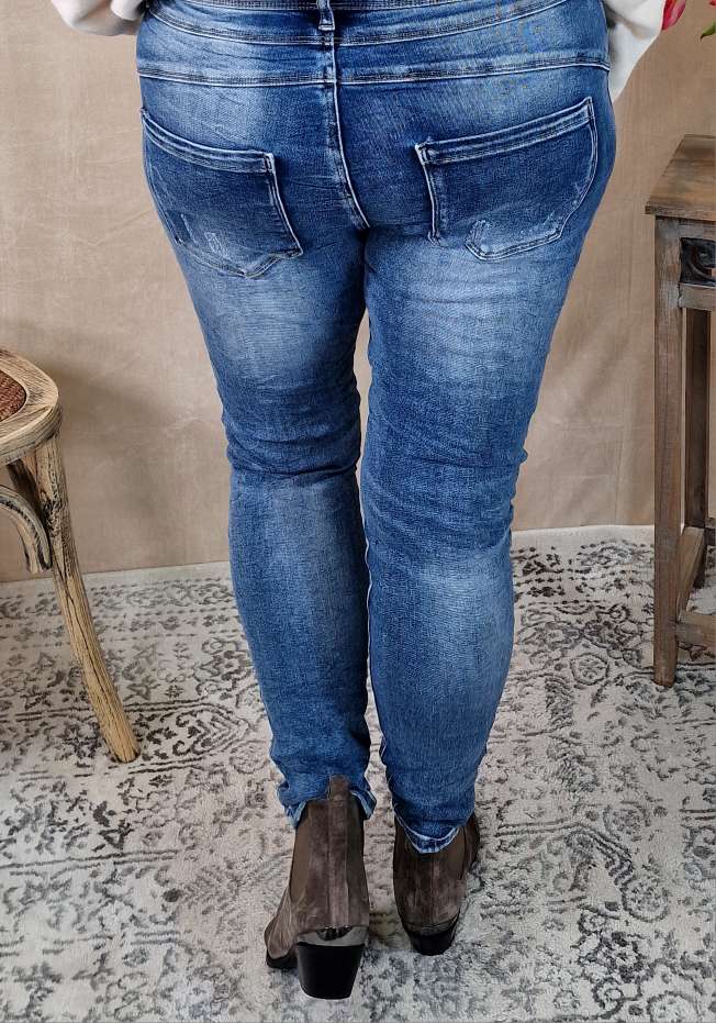 DESTROEYD JEANS MARIE - VARIANTENARTIKEL Denim Hose Skinny Blue Washed out DESTROEYD JEANS MARIE - VARIANTENARTIKEL Denim Hose Skinny Blue Washed out