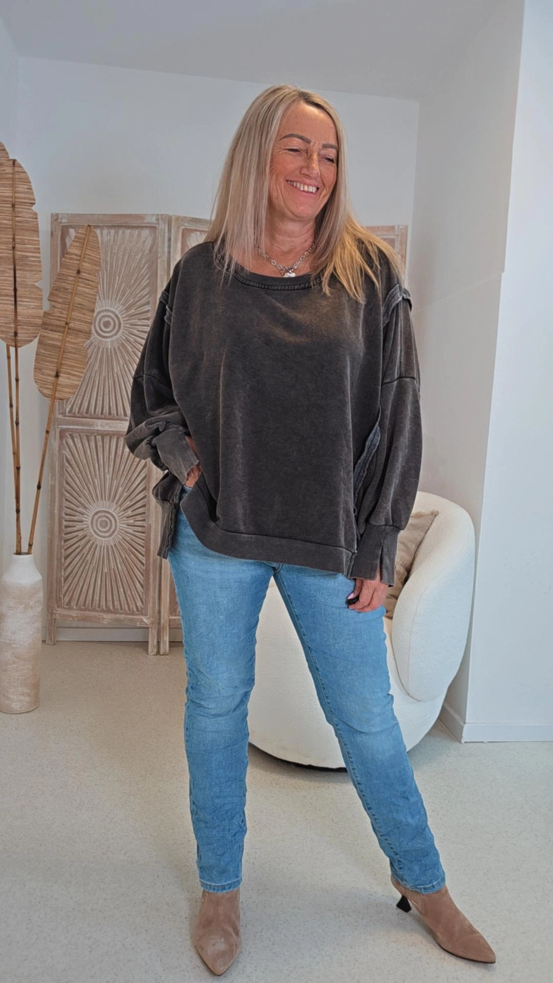 OVERSIZE SWEATER CARLOTA UNI Made in Italy 34-44/46