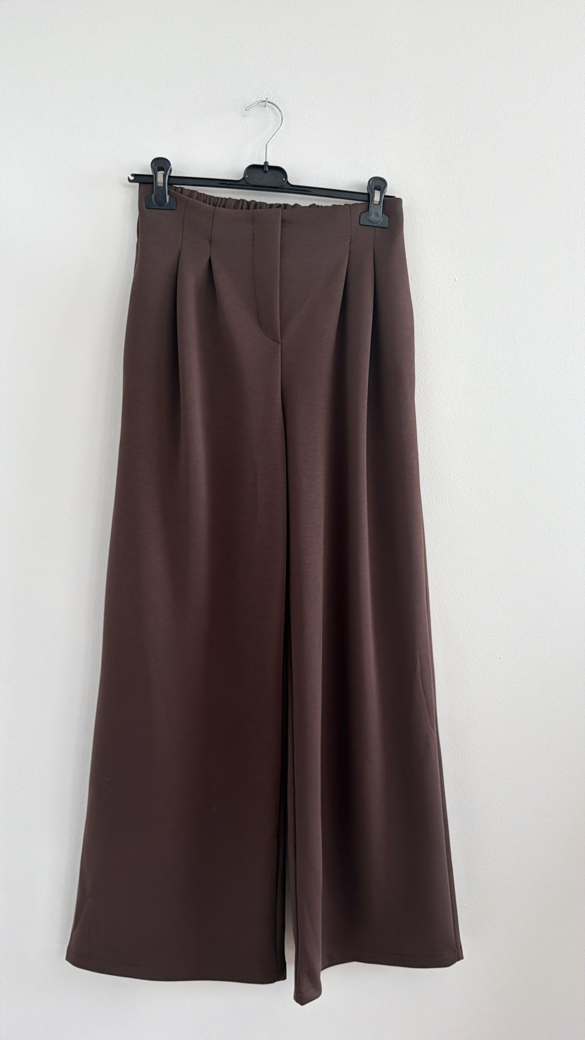 Hose Wide-Leg Butterweich mit Bundfalten I NO.0020 I Made in Italy 34-40/42