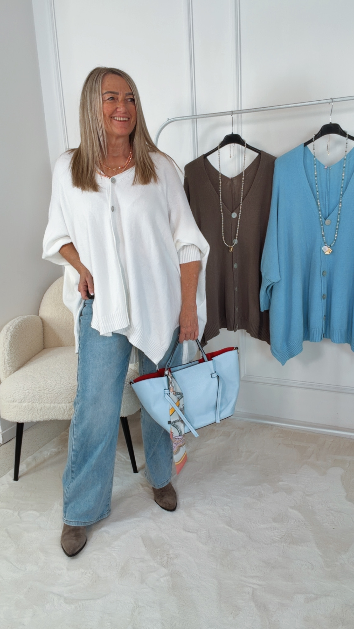 STRICKCARDIGAN LUMINARA Made in Italy 36-44/46