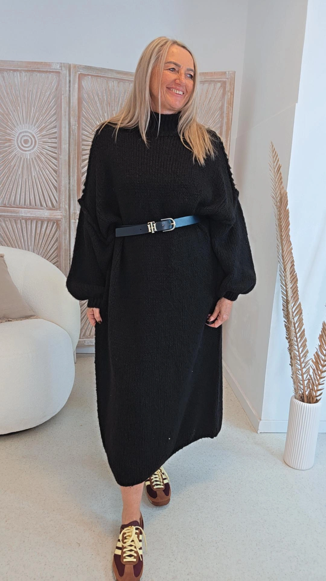 OVERSIZE KNIT KLEID FIONA Made in Italy 34-48/50