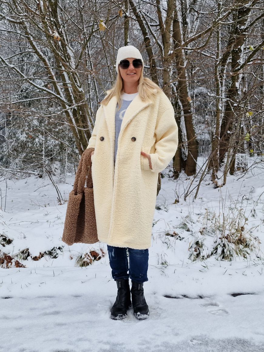 TEDDY MANTEL NEAPEL CREME 34-42 Made in Italy Winter Mantel COAT TEDDY MANTEL NEAPEL CREME 34-42 Made in Italy Winter Mantel COAT