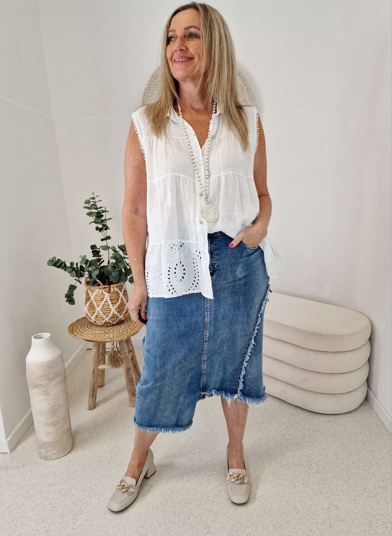 EDLES LEINEN SHIRT TOP KISS WEIß 36-42 Made in Italy Shirt Oberteil LINEN BASIC Lochstickerei EDLES LEINEN SHIRT TOP KISS WEIß 36-42 Made in Italy Shirt Oberteil LINEN BASIC Lochstickerei