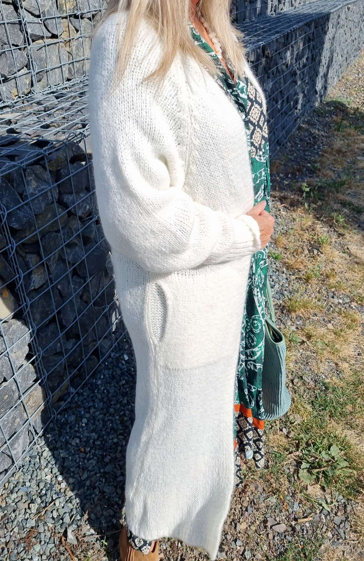 EDLER KNIT CARDIGAN CHRISTIN WOLLWEISS MOHAIR 34-42 Made in Italy Strickjacke Strickmantel Mantel EDLER KNIT CARDIGAN CHRISTIN WOLLWEISS MOHAIR 34-42 Made in Italy Strickjacke Strickmantel Mantel