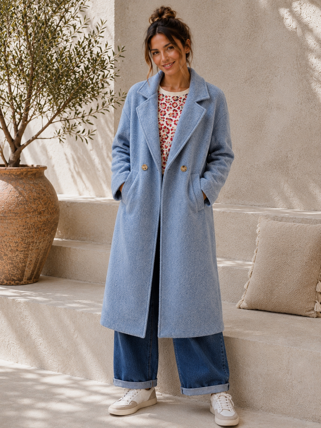 TREND MANTEL ELVIRA 36 - 42 Trench Coat Made in Italy