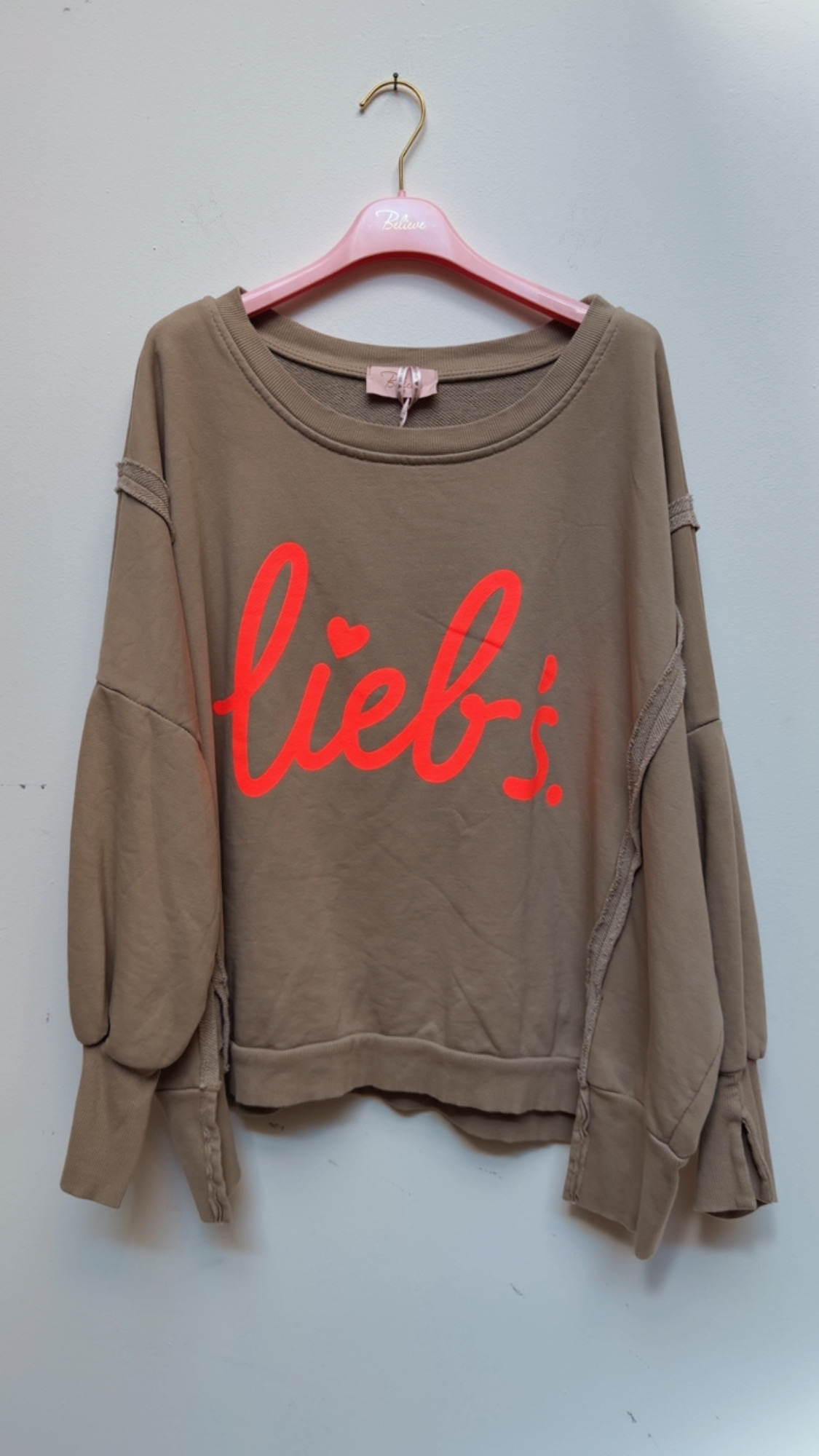 Sweatshirt Isotta – Lieb´s im lässigen Oversize-Look Made in Italy 34-48