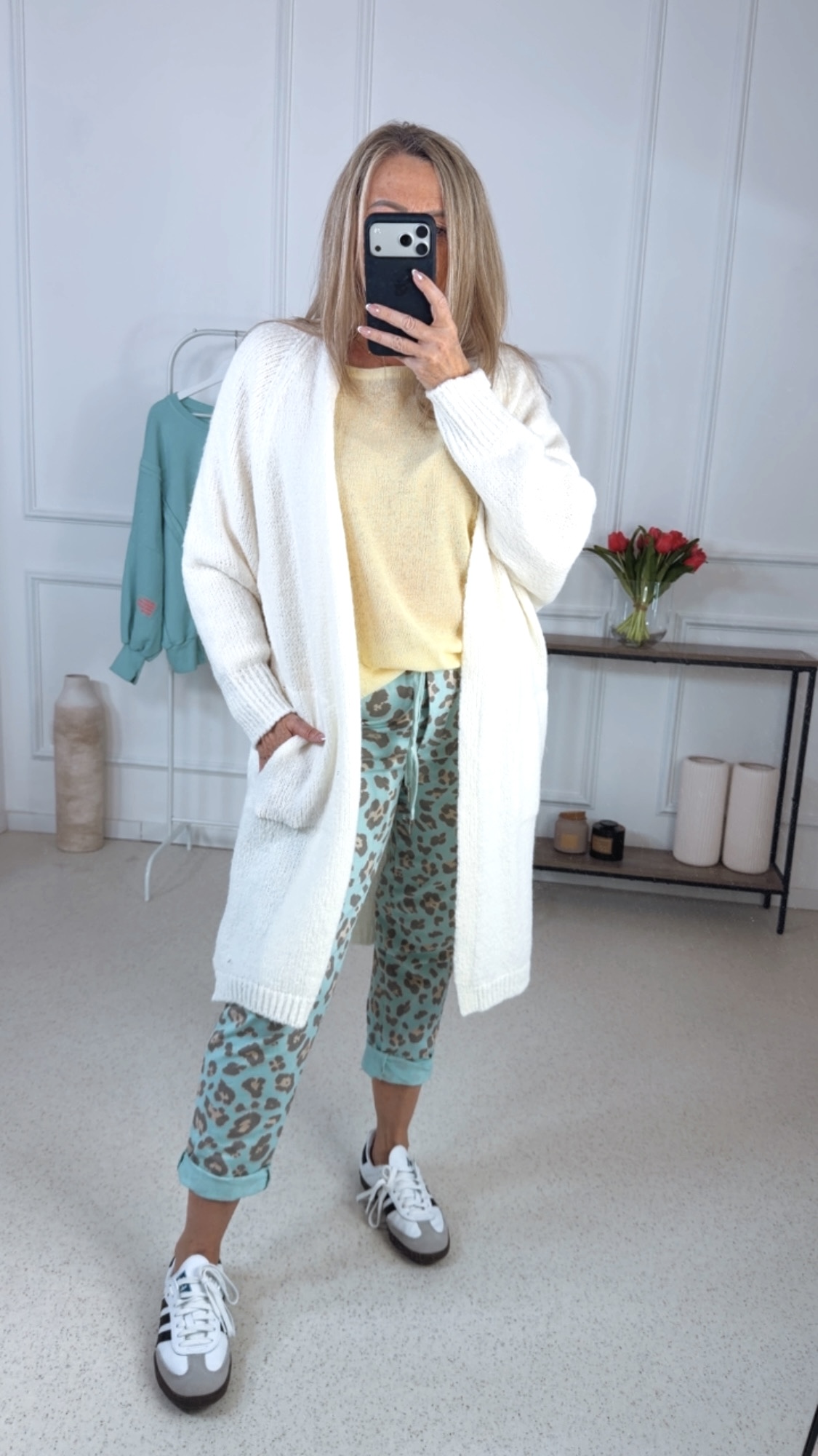 COZY KNIT CARDIGAN NELE Made in Italy 34-42 Strickjacke