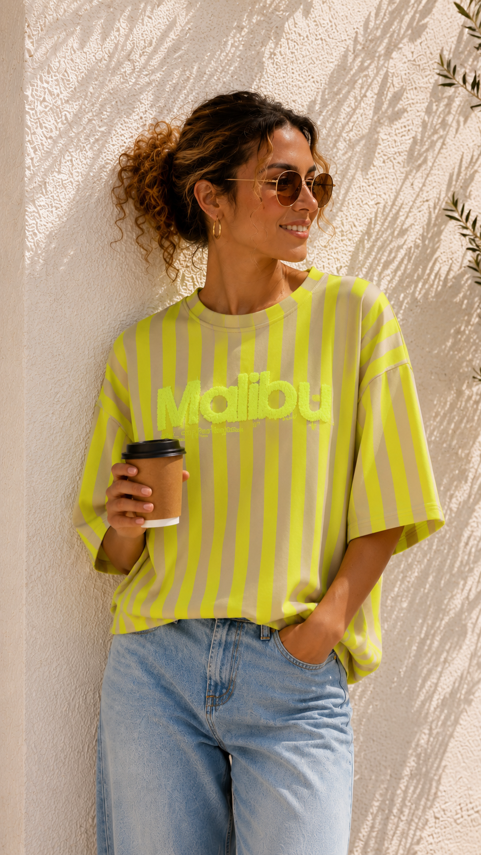 STREIFEN Sweater „MALIBU Resort Club Los Angeles“ – Made in Italy 🌴☀️ passt ca.  34-42 STRIPES
