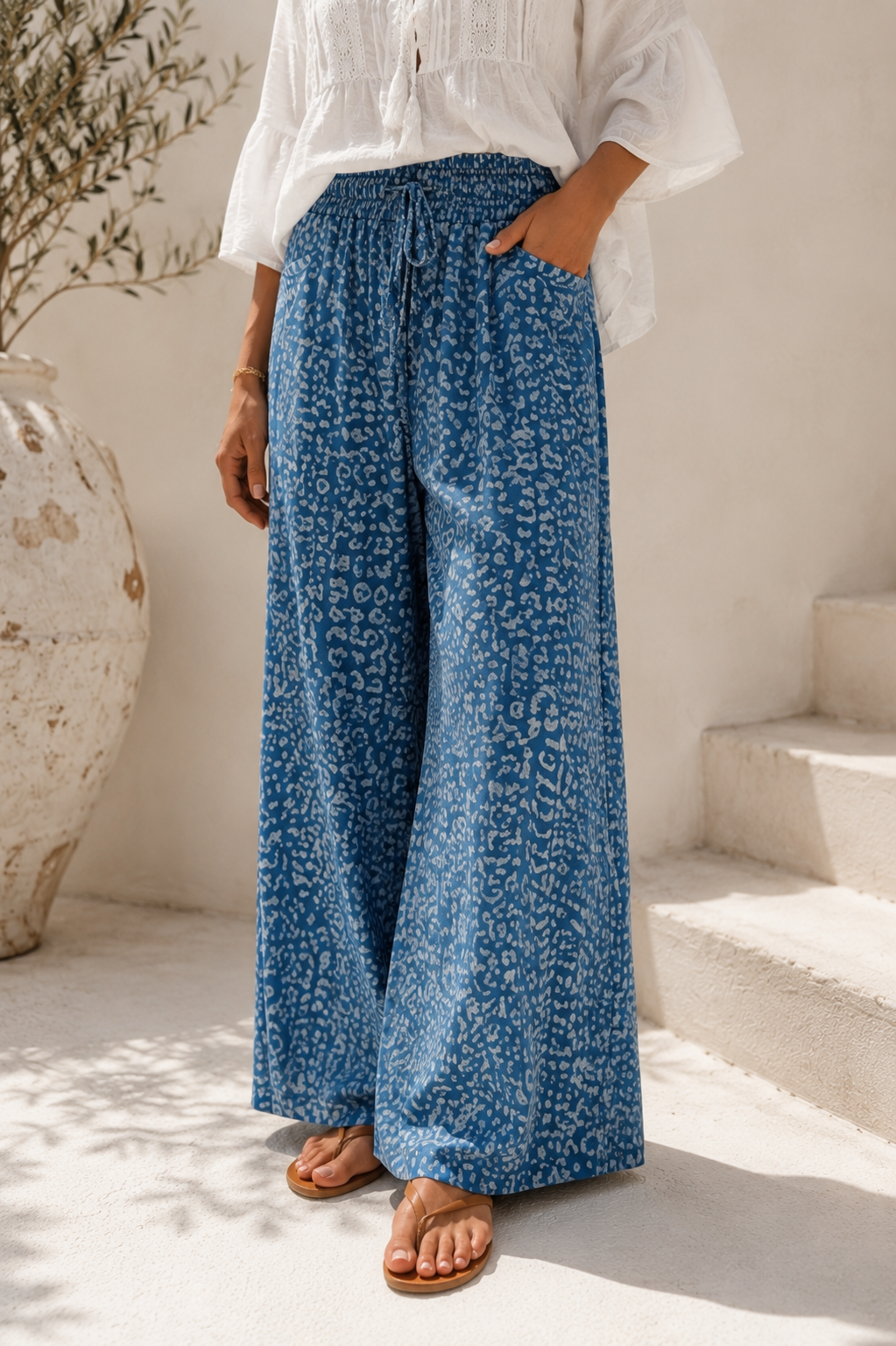 💙✨ Marlene Hose Velamira Leo Lyocell Made in Italy