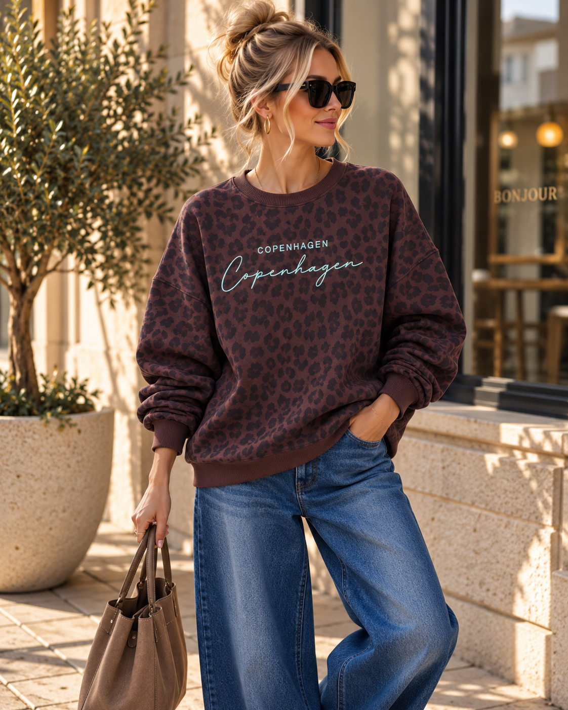 Sweatshirt Copenhagen LEO  SW0080 lässiger Oversize-Look I Made in Italy 34-42/44