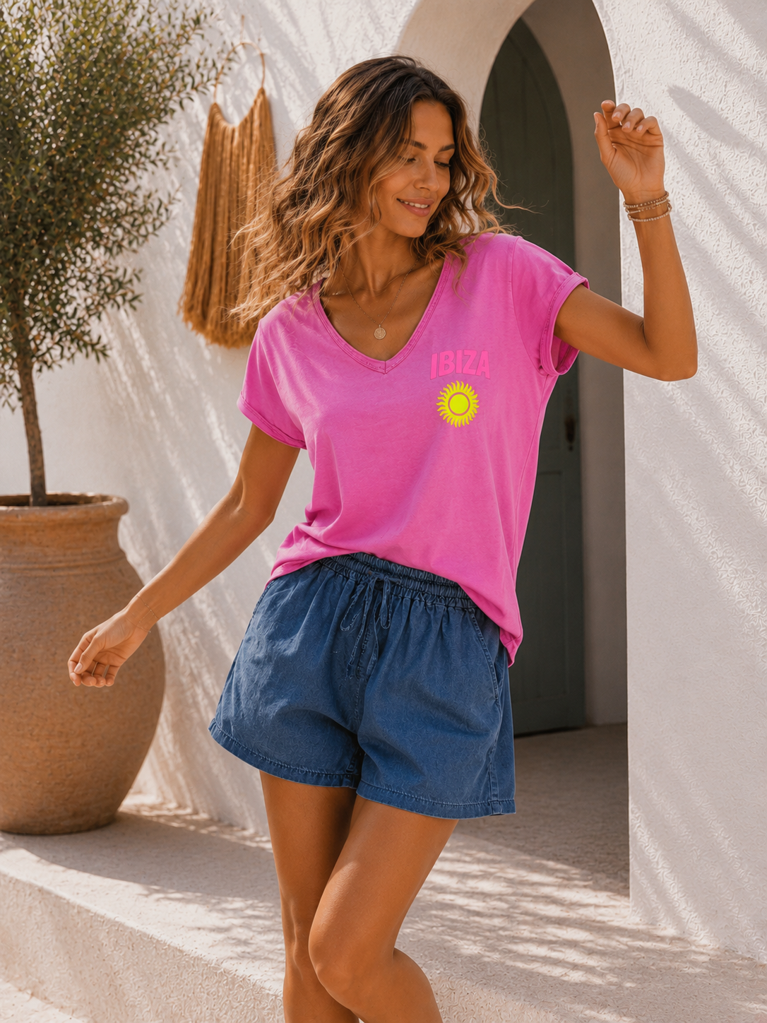 T-Shirt Virella Ibiza Sun Made in Italy 34-40/42