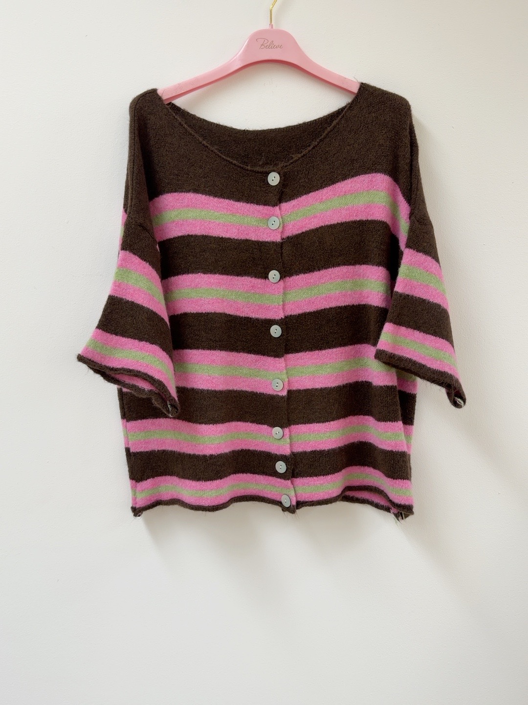 Strickjacke Dreiviertelarm I SJ0056 I Made in Italy 34-42/44