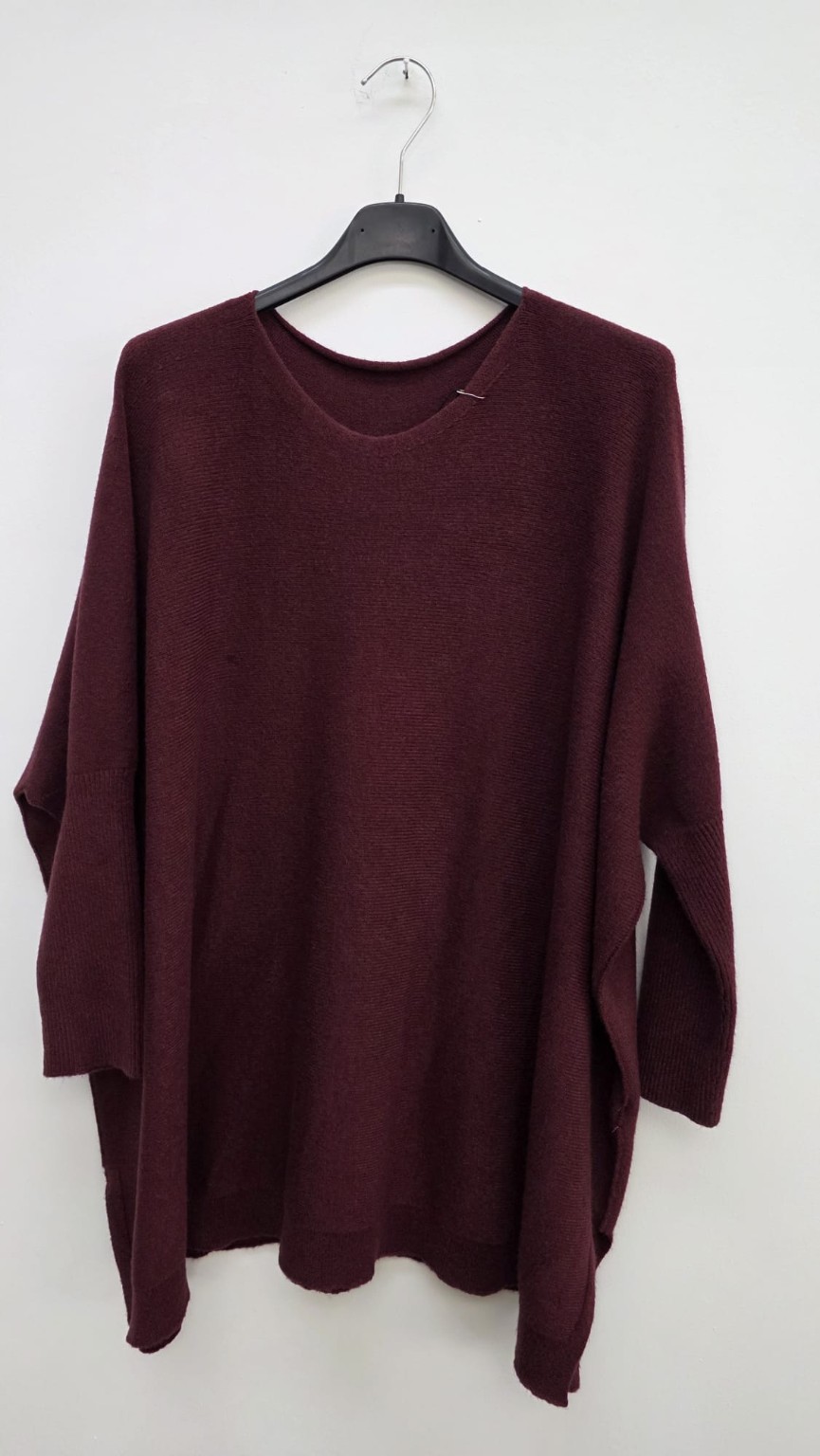 OVERSIZE KNIT SWEATER SIGRID Made in Italy 34-44/46 Strick Pullover