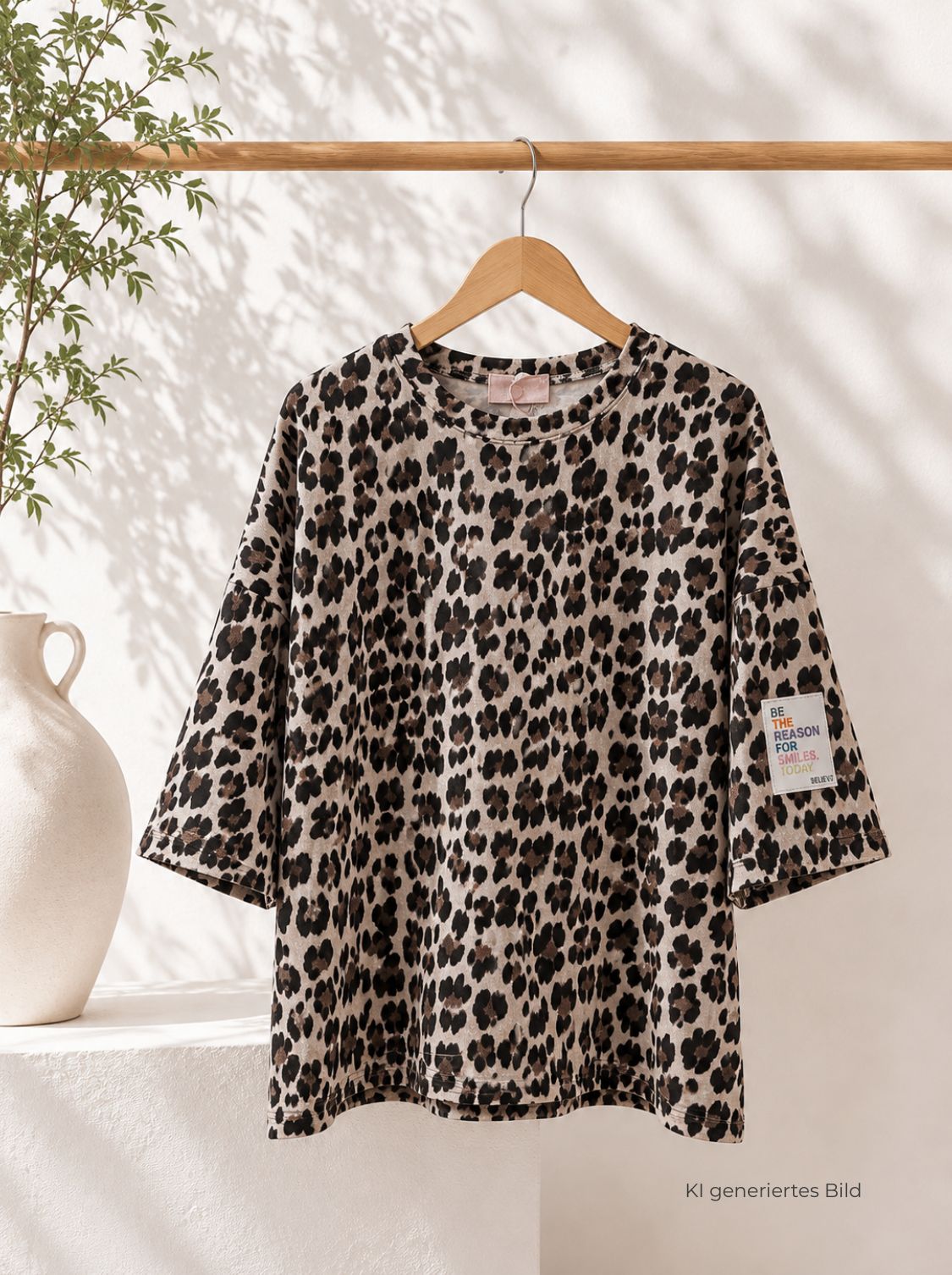Buttersoft-Shirt „CLARA“ Made in Italy passt bis Gr. 44 Leo