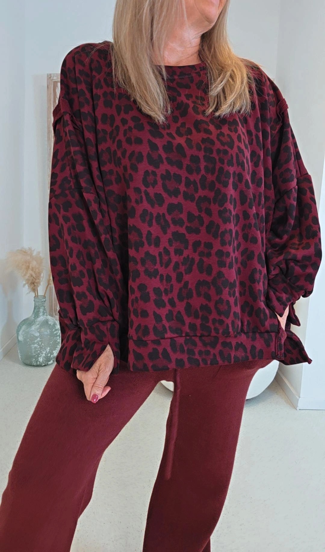 OVERSIZE SWEATER CARLOTA BIG LEO 34-44/46 Made in Italy