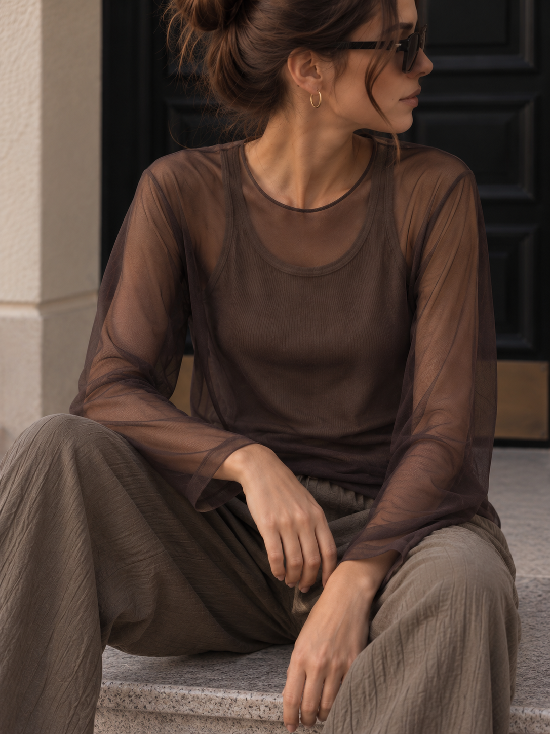 Uni Rippen-Top – bequemes Basic für jeden Tag T0064 I Made in Italy 34-40