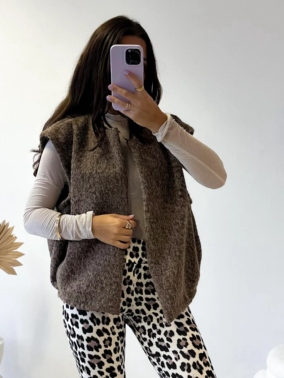 OFFENE WESTE VLADI 34-44 Made in Italy Meliert, Jacke ärmellos