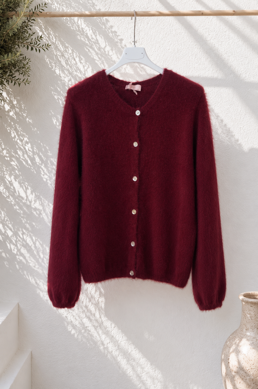 Kuschelige Strickjacke Elara mit Angora Made in Italy Gr 34-42