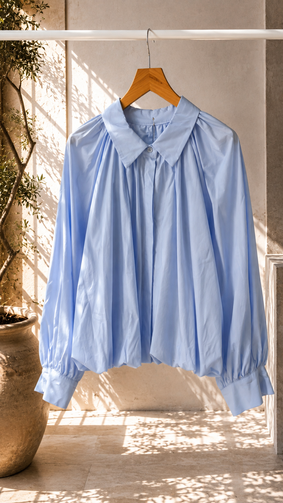 Ballonbluse „Vittoria“ – Made in Italy 🇮🇹  34-42 Basic Bluse