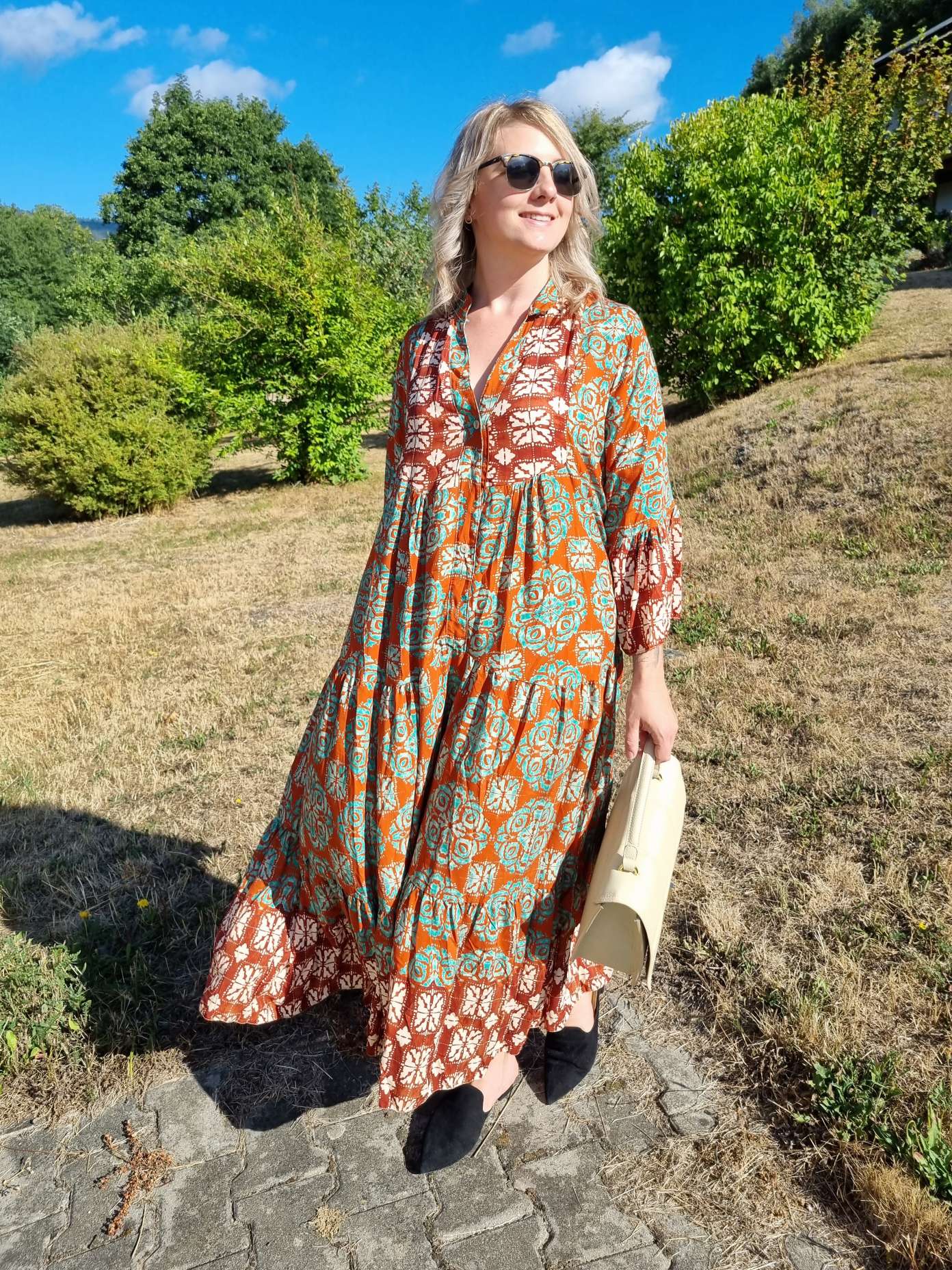 MAXI TUNIKA DRESS ISABELL ROST MINT 34-40/42 Made in Italy langes Kleid Hängerchen Tunikakleid MAXI TUNIKA DRESS ISABELL ROST MINT 34-40/42 Made in Italy langes Kleid Hängerchen Tunikakleid
