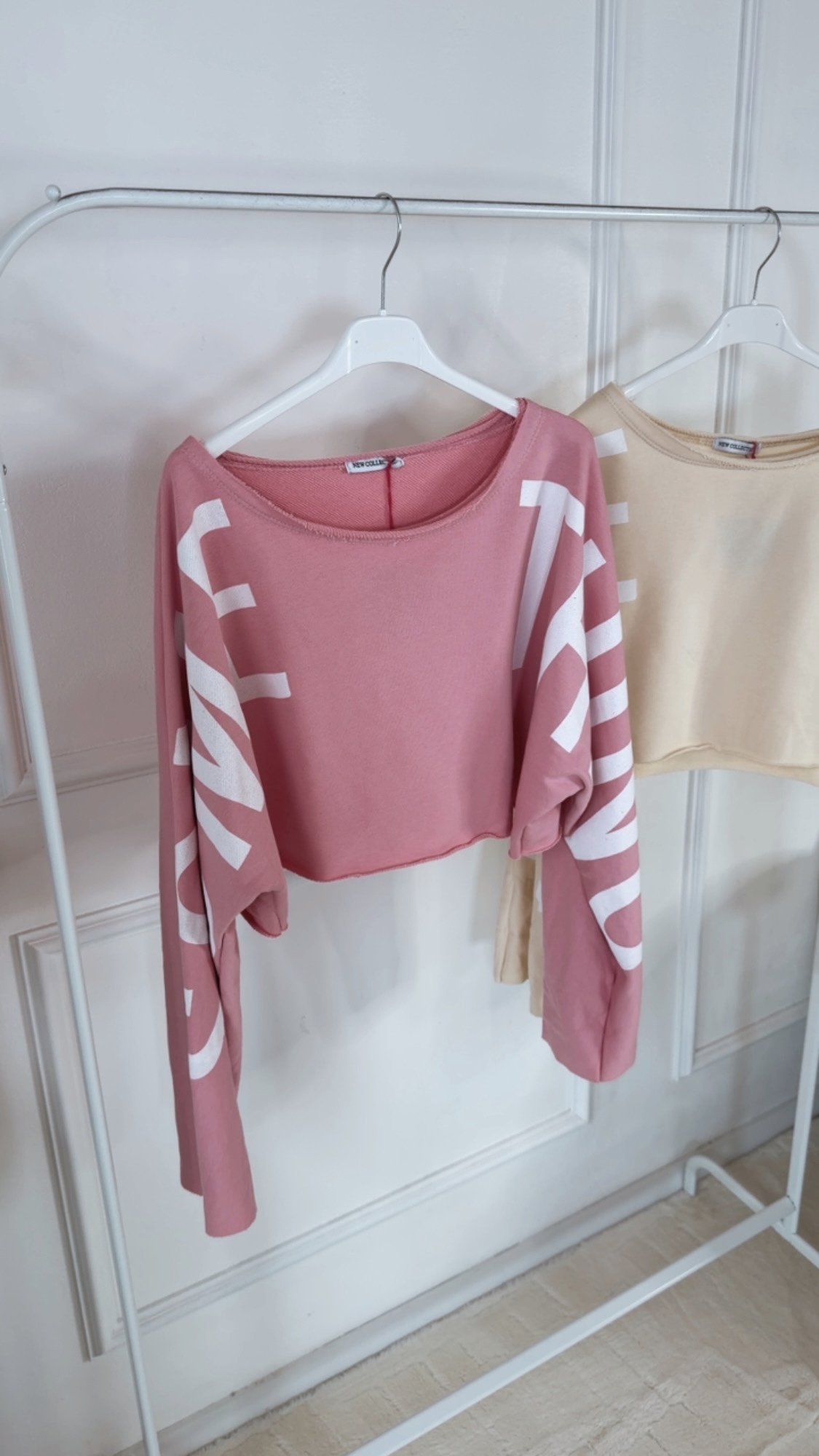 SWEATER LACE LANGARM CROPPED Made in Italy 34 - 40