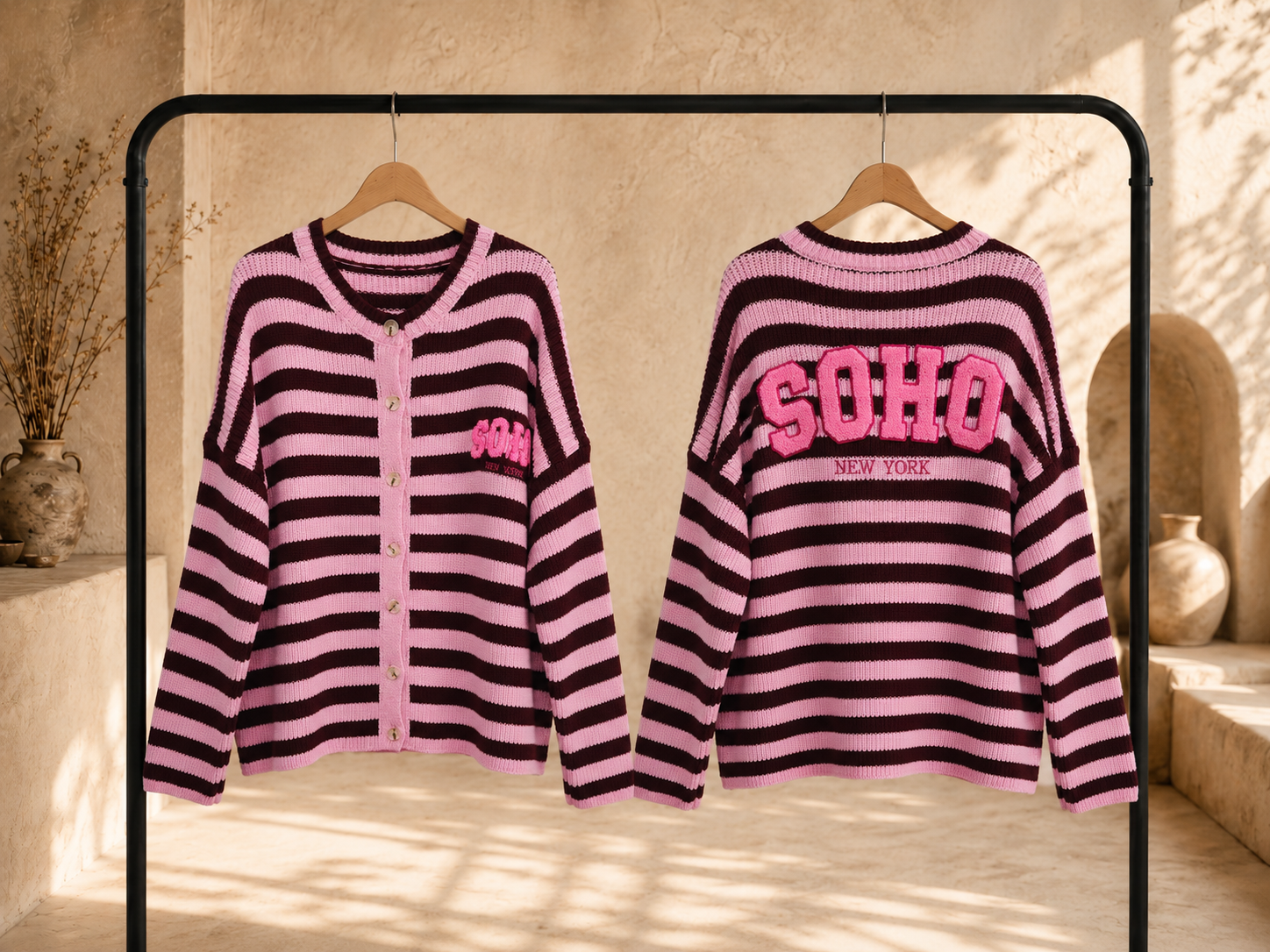 Strickjacke Yara - SOHO Stripes Made in Itlay 34-40/42 Cardigan