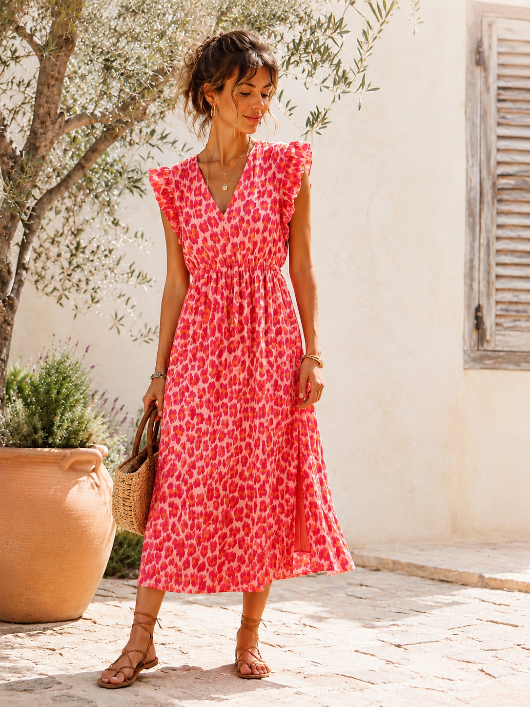 Kleid Arusha – Musselinkleid mit Boho-Charme  – Made in Italy |  tragbar bis Größe 42/44