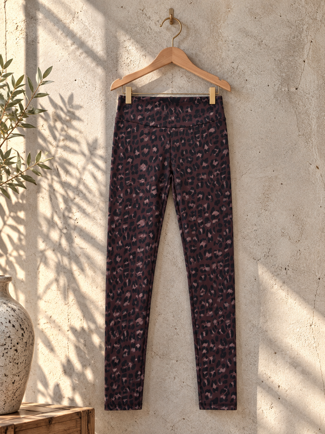 🐆 Leo Love Leggings ESPRESSO Variantenartikel LG0123 Made in Italy Butterstoff