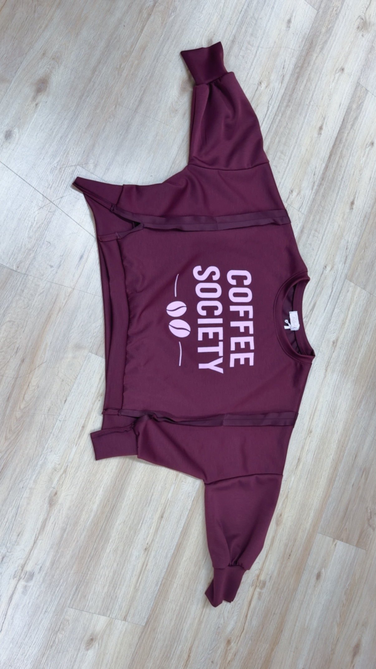 Sweatshirt aus Butterstoff COFFEE SOVIETY SW0177 I Made in Italy 34-42/44
