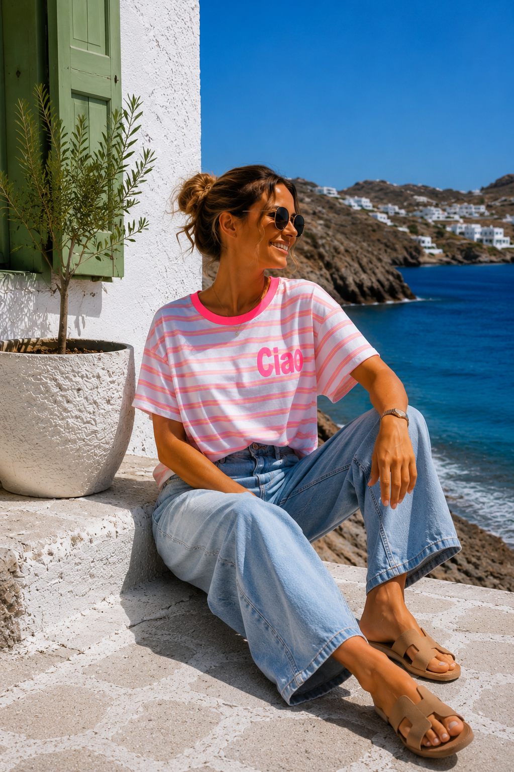 T-Shirt Stripes Ciao Nisida Made in Italy 34-40/42