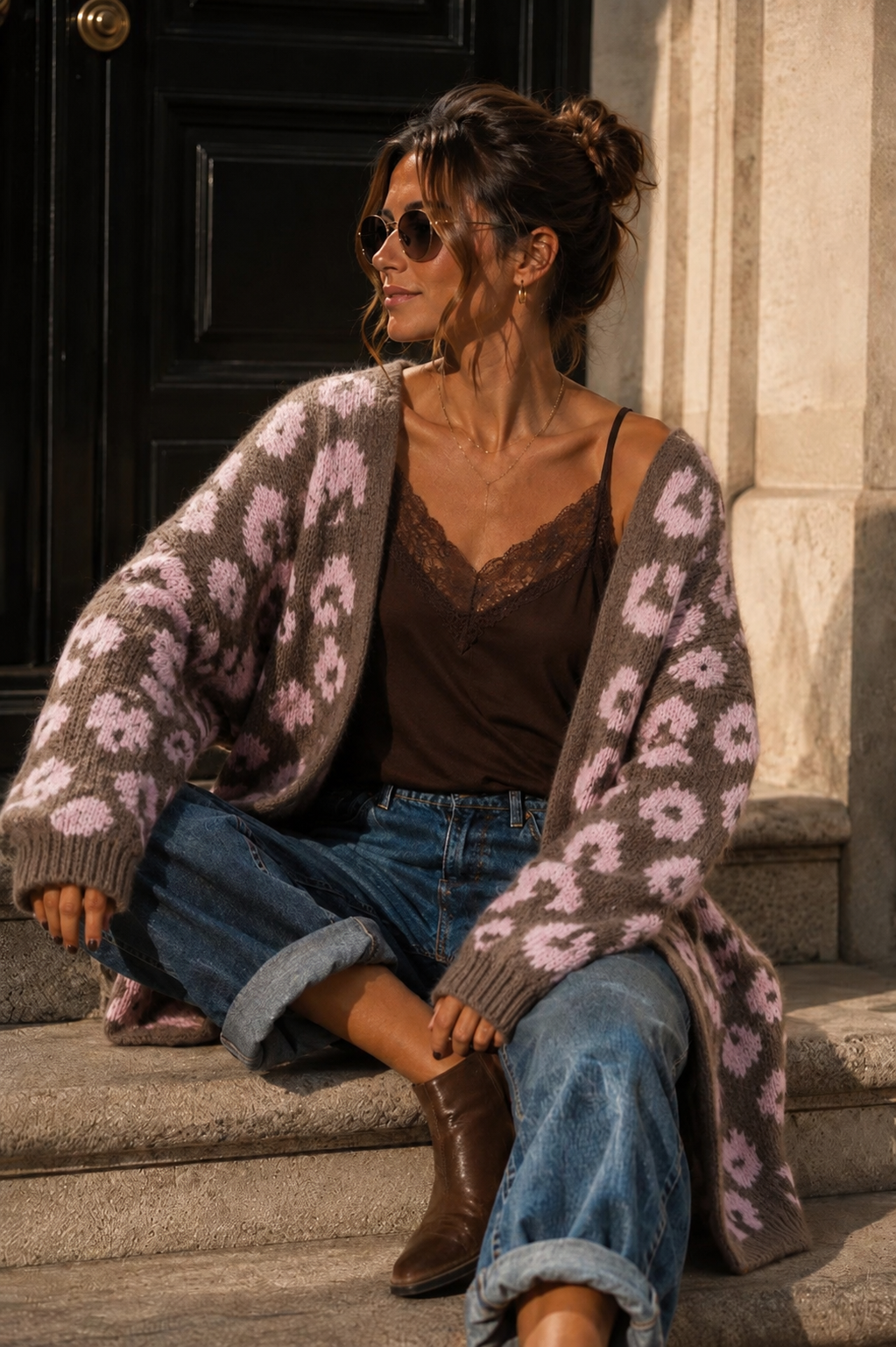 Cardigan Leo Kuschelig I Strickjacke I NO.SJ0023 I Made in Italy 34-44/46