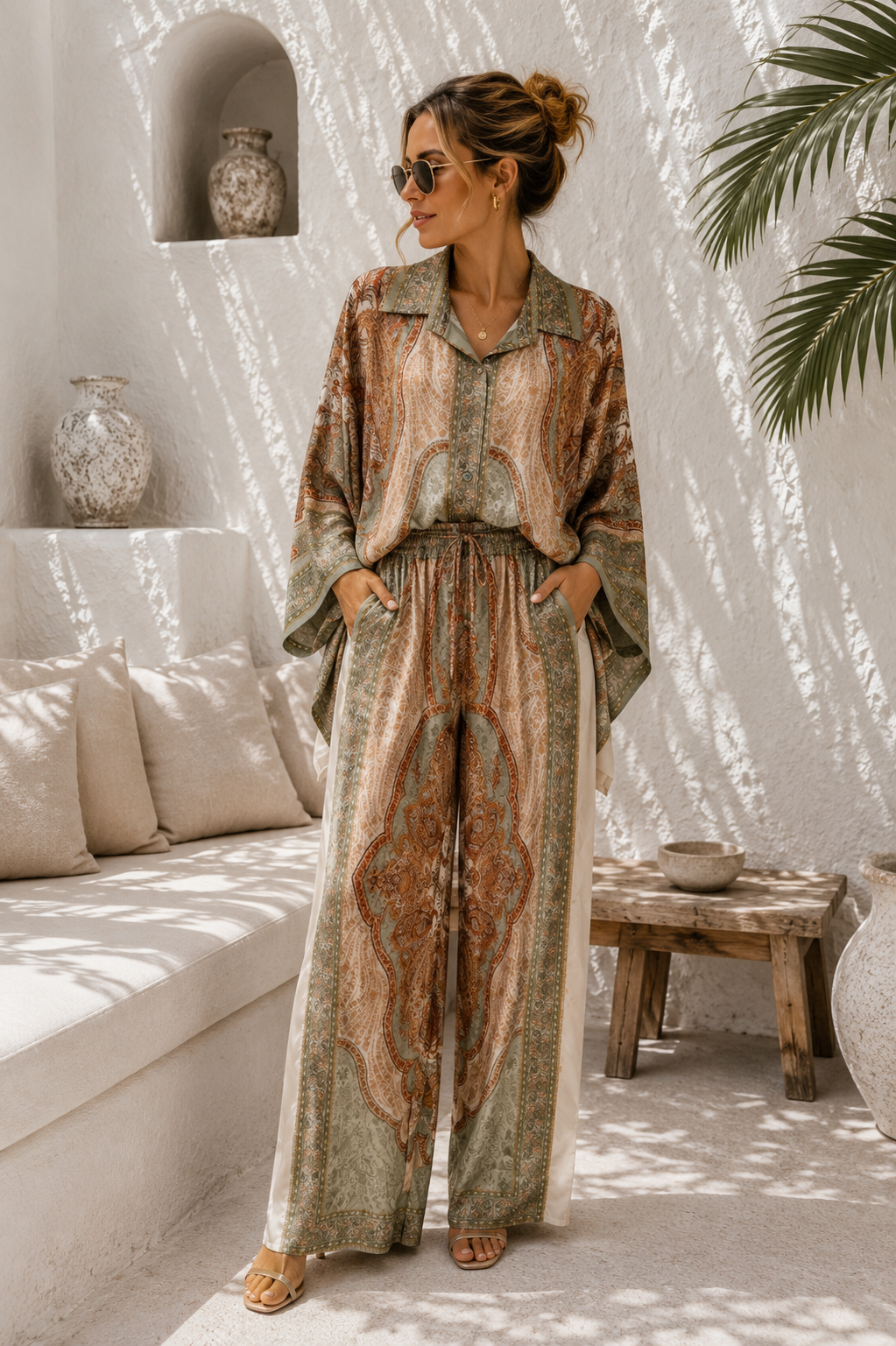 Silky Signature Bluse „Aurelia“ Made in Italy Gr. 34-44/46 Premium Kollektion