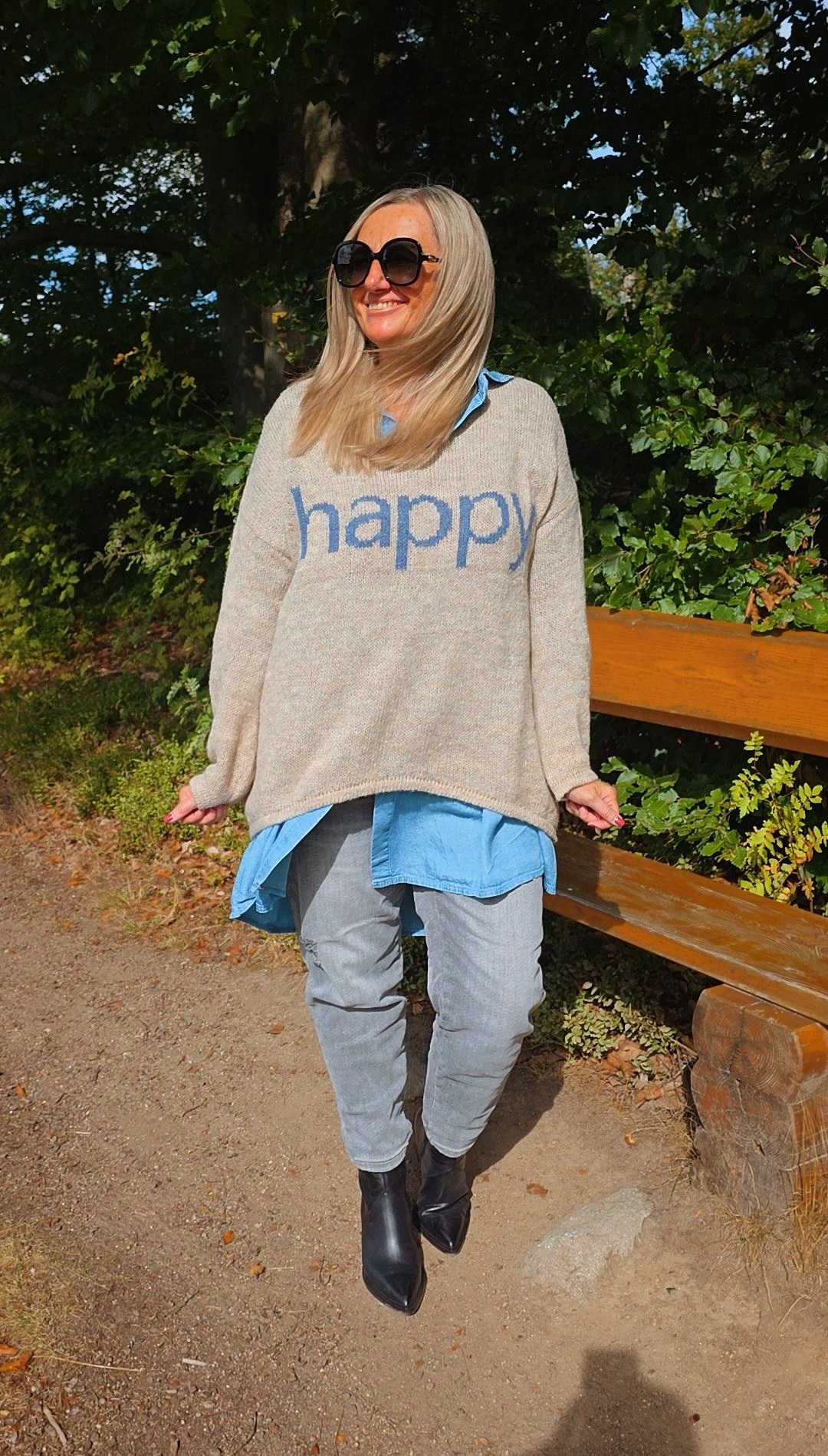 STRICKPULLI MAREIKE HAPPY V-Ausschnitt 34-44 Made in Italy
