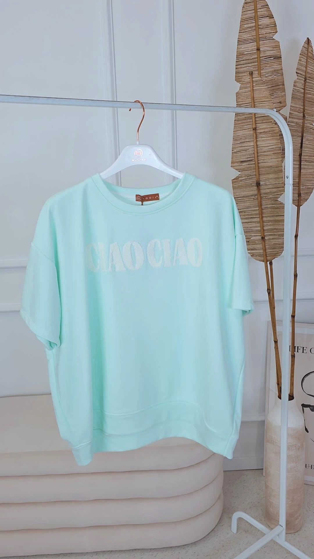 OVERSIZE SWEATER  CIAO UNI Made in Italy 34-44 Kurzarm Sweatshirt