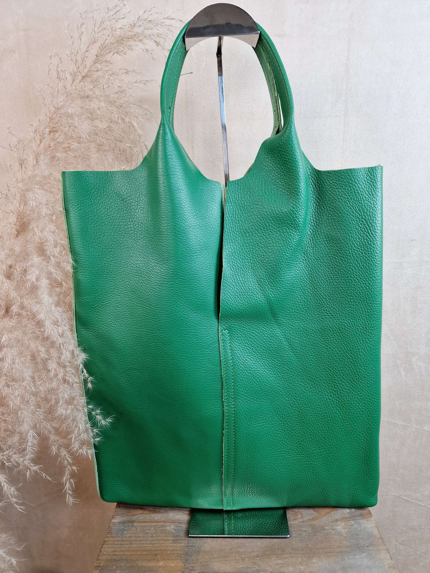 LEDER SHOPPER ADAM GRÜN Made in Italy Echtleder Tasche Schultertasche versch. Farben LEDER SHOPPER ADAM GRÜN Made in Italy Echtleder Tasche Schultertasche versch. Farben