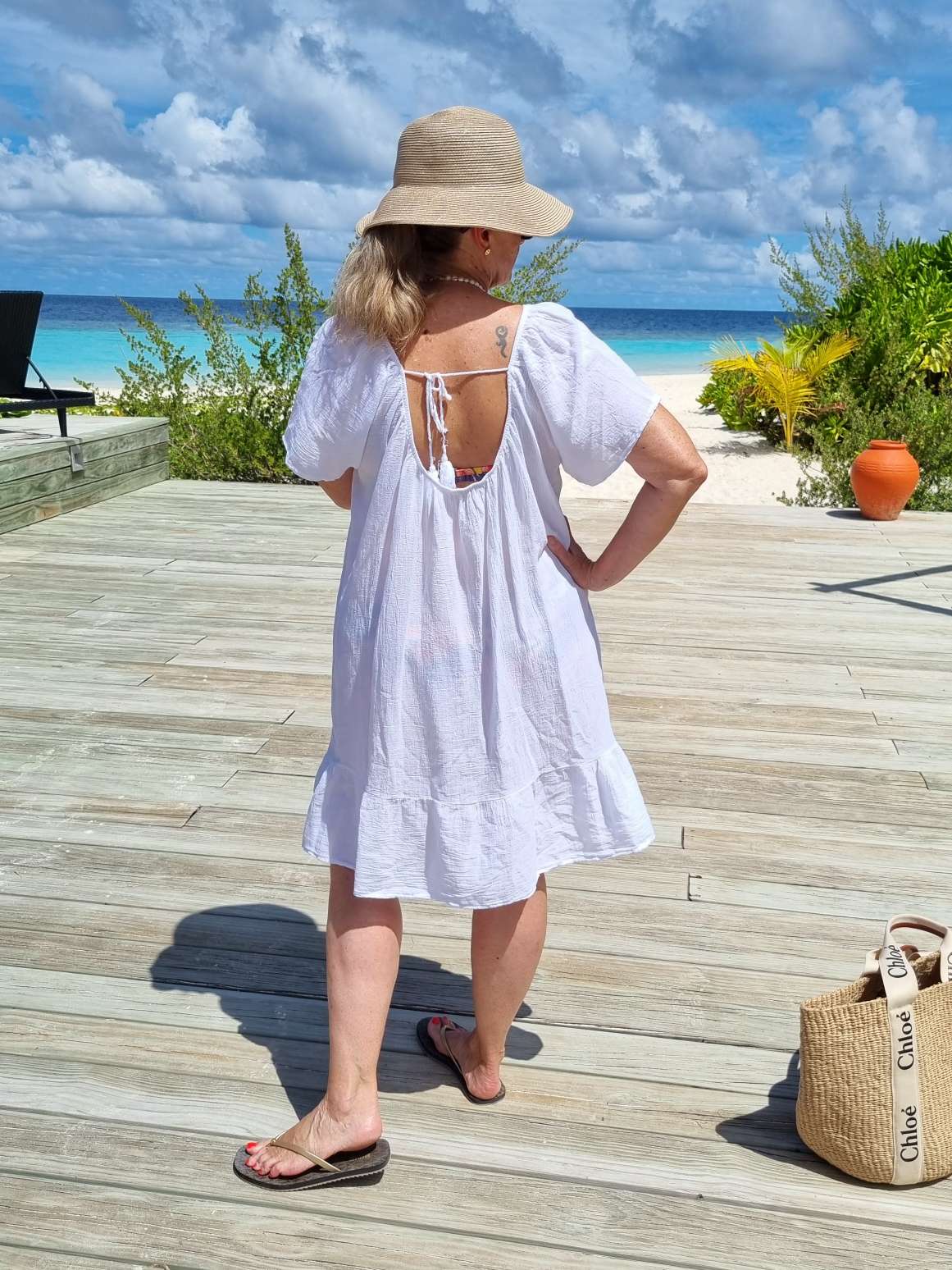 MIDI DRESS CAPRI WEISS 34-42 Made in Italy kurzesTunika Kleid Oversize Longbluse Sommerkleid MIDI DRESS CAPRI WEISS 34-42 Made in Italy kurzesTunika Kleid Oversize Longbluse Sommerkleid