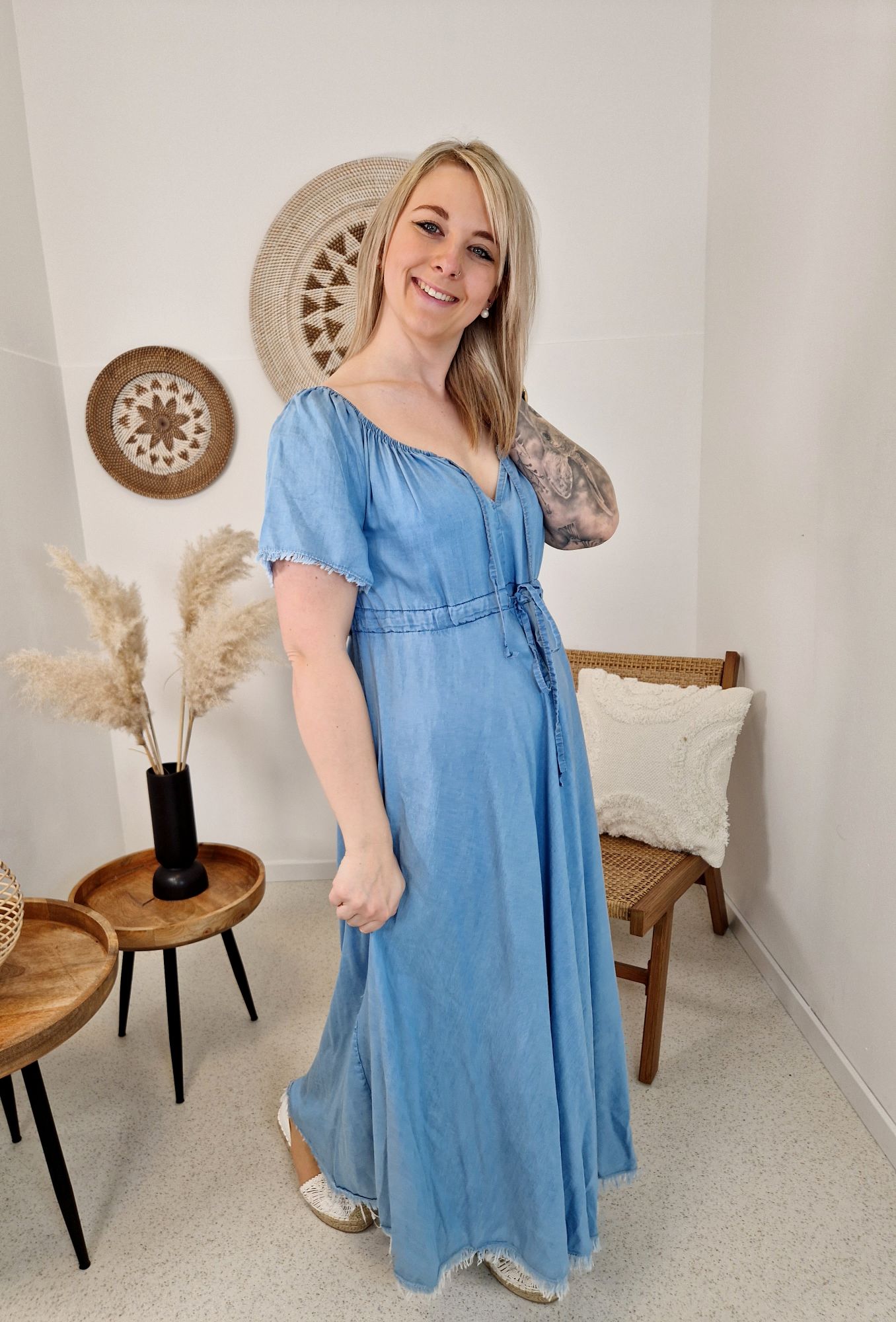 JEANS DRESS MEREDITH NEW 34-42 Made in Italy DENIM Kleid JEANS DRESS MEREDITH NEW 34-42 Made in Italy DENIM Kleid