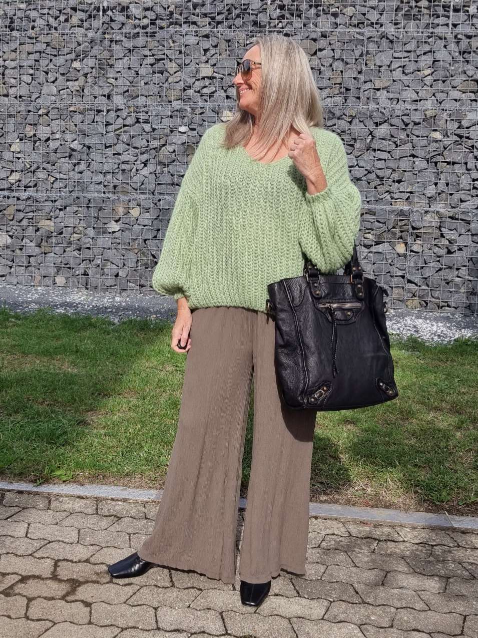 EDLE HOSE INESSA TAUPE Viskose Hose Made in Italy Palazzohose PANT Musselin Art 34-40 EDLE HOSE INESSA TAUPE Viskose Hose Made in Italy Palazzohose PANT Musselin Art 34-40