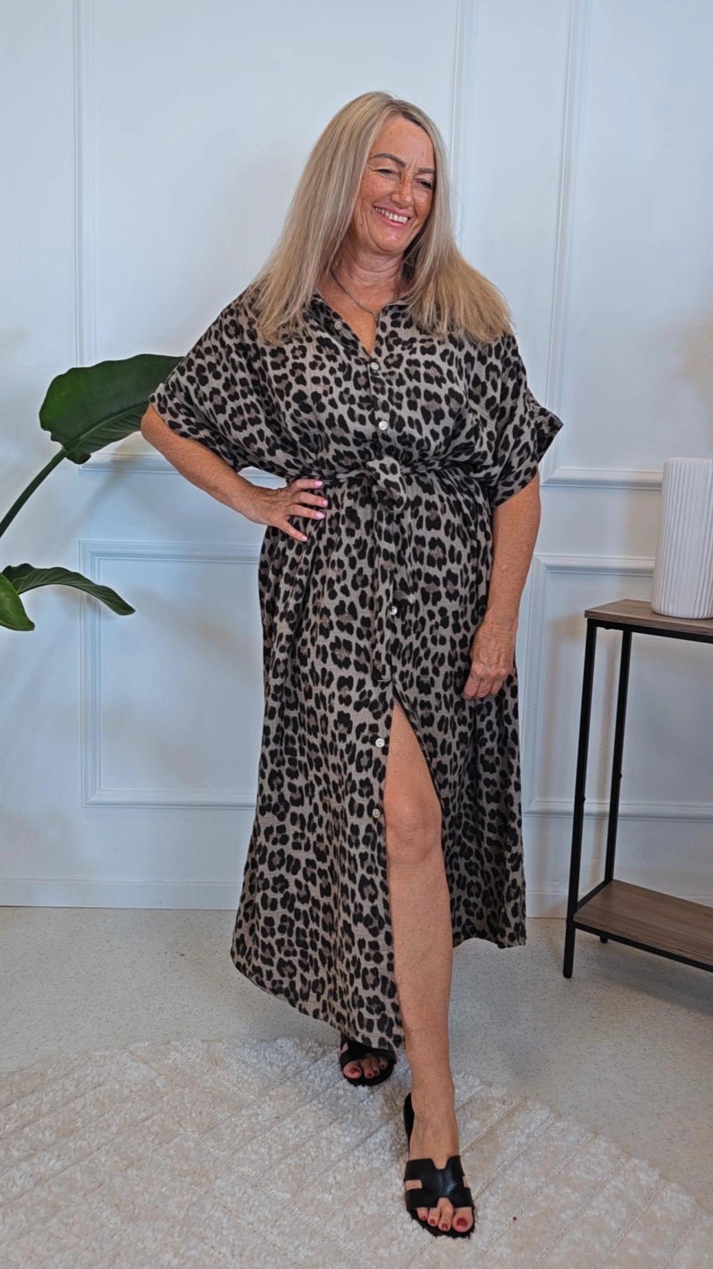 MUSSELIN BLUSENKLEID PALERMO Made in Italy 34-46/48