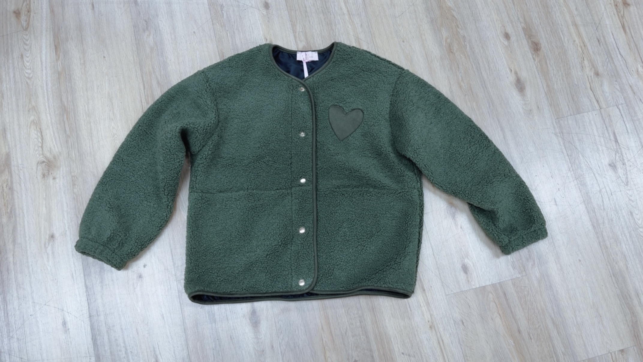 Teddyjacke mit Herz – TJ0122 | Made in Italy | passt bis gute Gr. 42