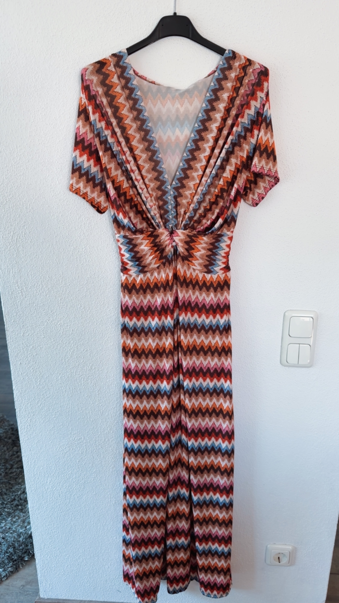 Maxi-Kleid „Alcudia“  ZickZack – Made in Italy Muster Gr. 34-42