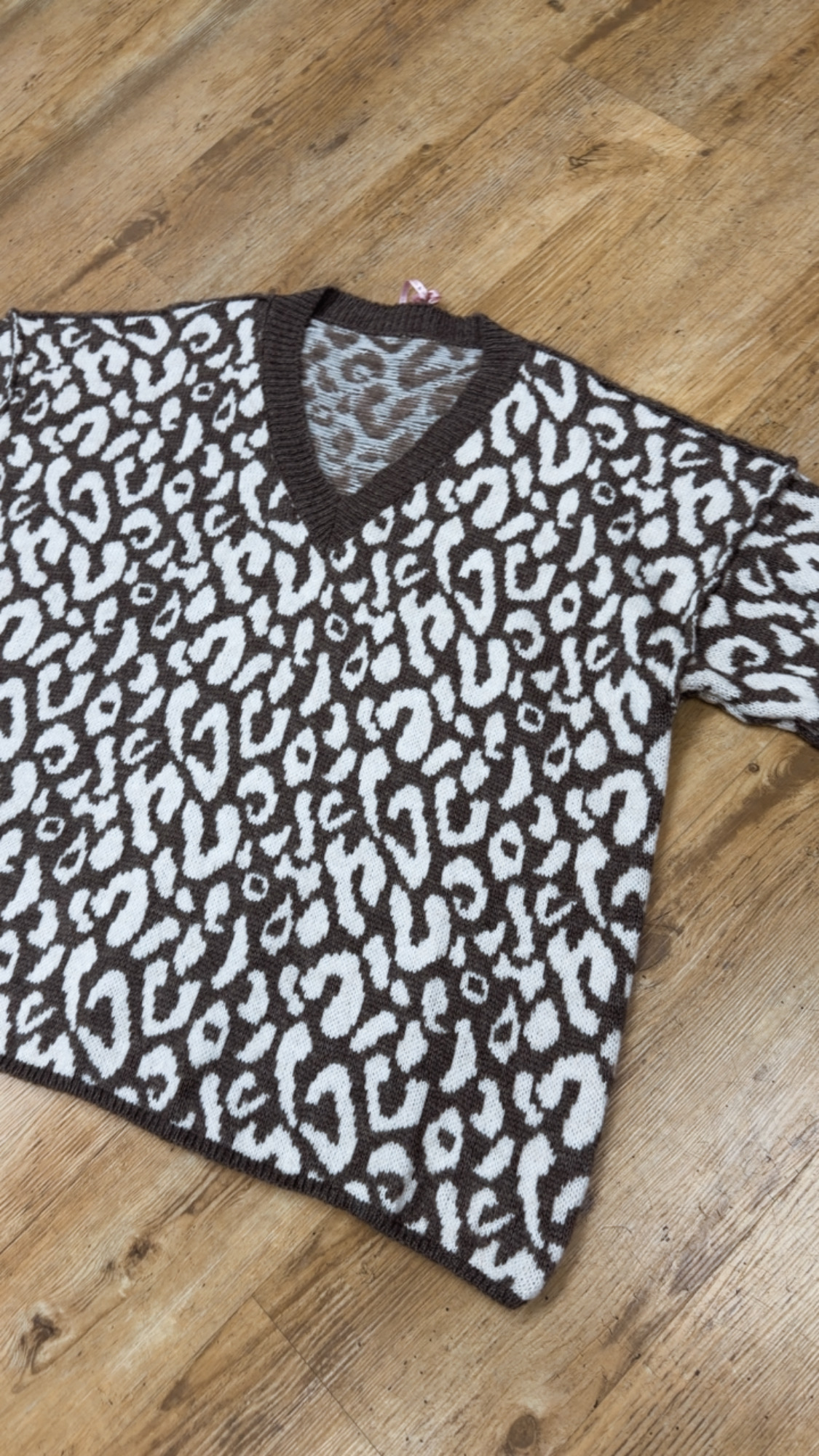 Leo-Pullover mit V-Ausschnitt I P0069 I Made in Italy 34-44/46