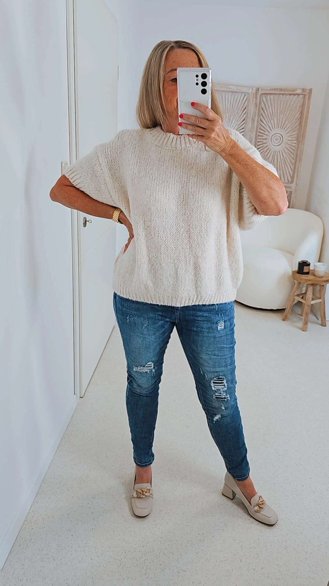 STRICKPULLOVER ELLI Strick Pullover Made in Italy 34-38 Knit Sweater STRICKPULLOVER ELLI Strick Pullover Made in Italy 34-38 Knit Sweater
