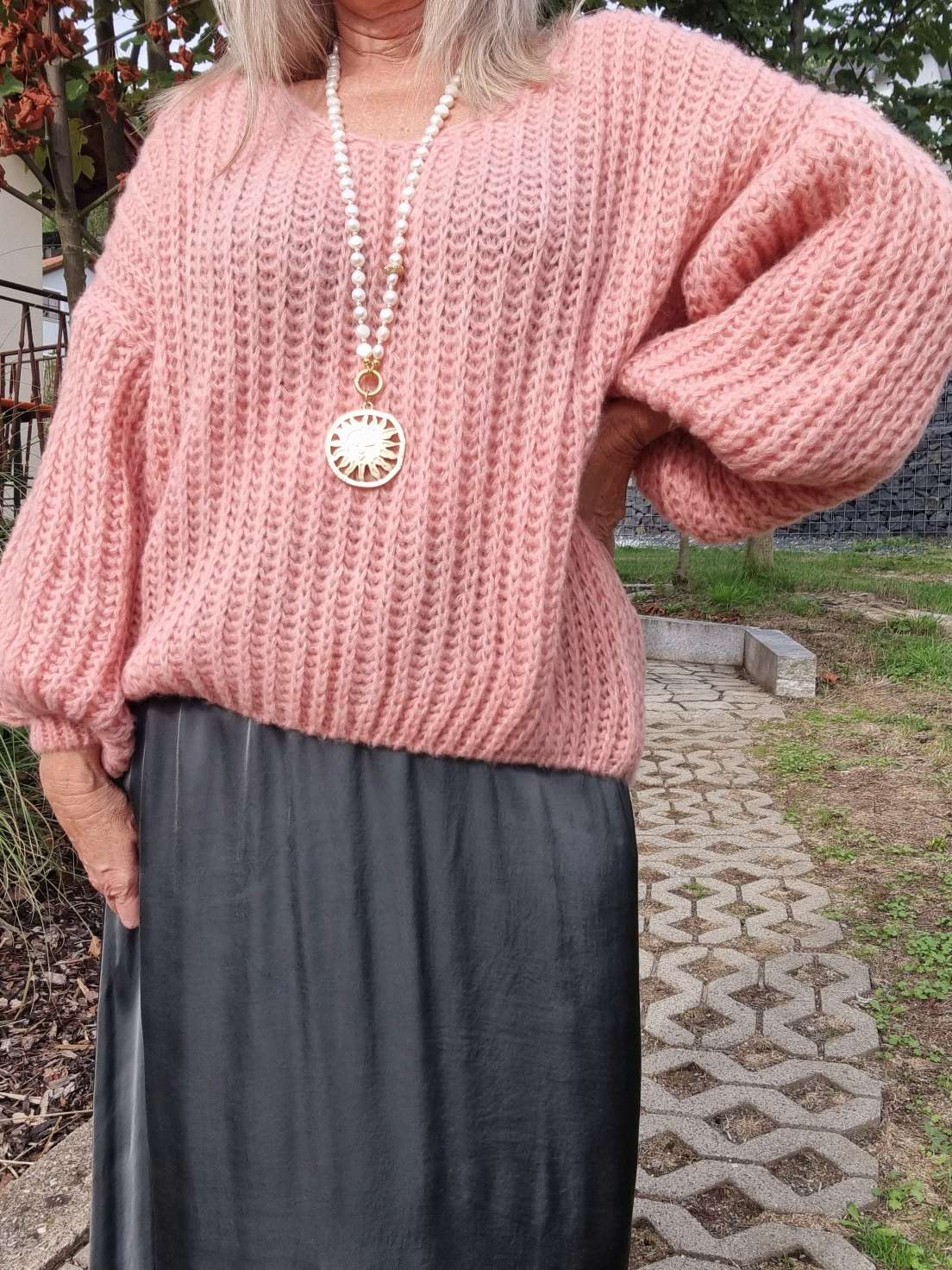 OVERSIZE KNIT SWEATER MALENA KORALLE Strickpullover Pullover 34-42/44 Made in Italy versch. Farben OVERSIZE KNIT SWEATER MALENA KORALLE Strickpullover Pullover 34-42/44 Made in Italy versch. Farben