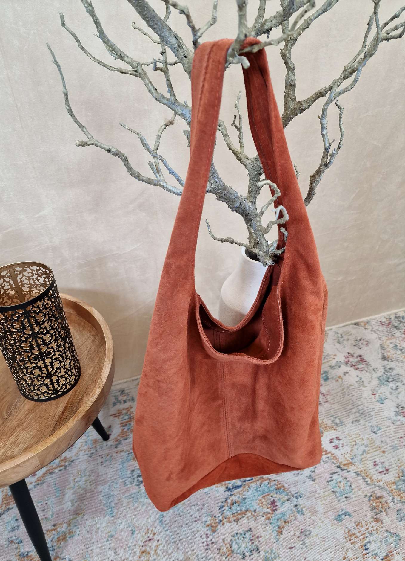 WILDLEDER SHOPPER VRONI ROST Made in Italy Leder Tasche versch. Farben WILDLEDER SHOPPER VRONI ROST Made in Italy Leder Tasche versch. Farben