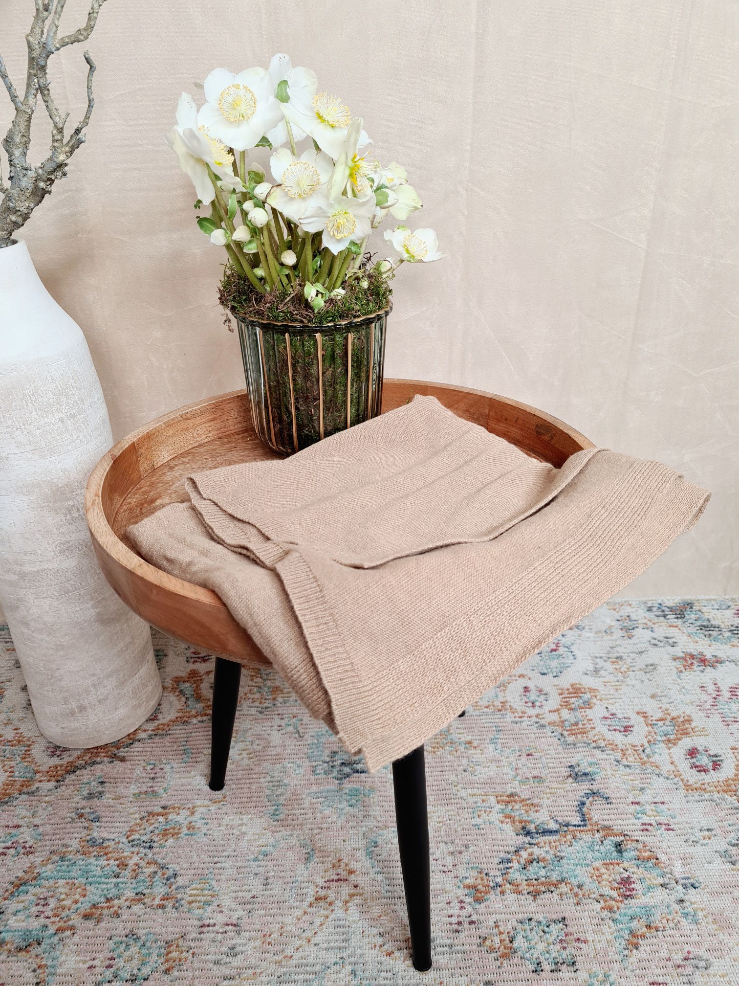 BASIC SCHAL CAROLINA CAMEL Made in Italy Halstuch Scarf verschiedene Farben BASIC SCHAL CAROLINA CAMEL Made in Italy Halstuch Scarf verschiedene Farben