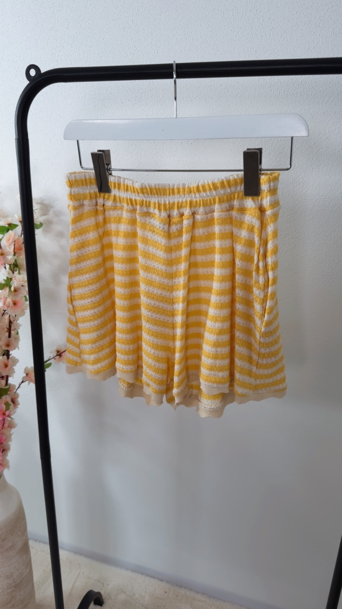 💛✨🧶 Strick-Shorts Stripes Mirela Made in Itlay 34-40/42